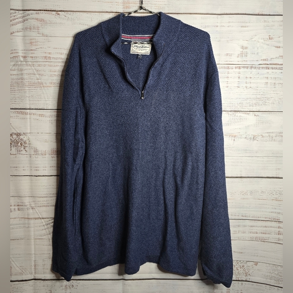 Tommy Bahama Men’s Blue Half-Zip Sweater